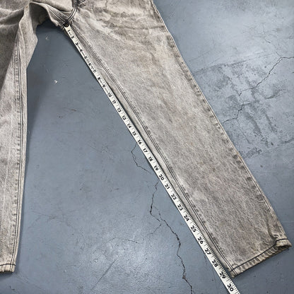 Levis 501 Vintage Jeans Women's Size 5 Gray Button Fly 22x29 USA Acid Wash