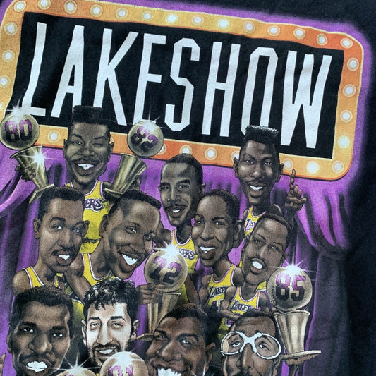 Mitchell & Ness LA Lakers 80’s Team Lake Show Hardwood Classics Shirt VTG Kobe