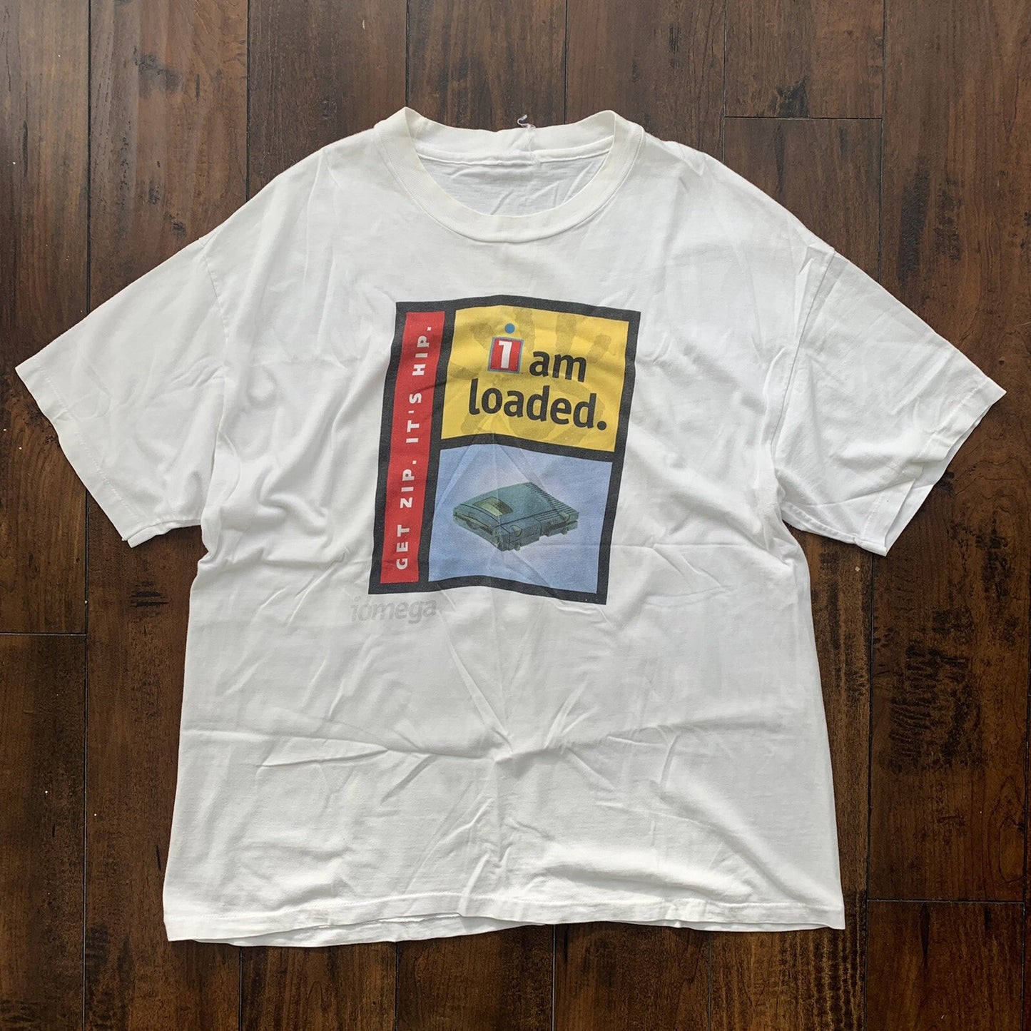 Computer PC Gaming Vintage T Shirt 90s I Am Loaded Funny IOMEGA Video N64 SNES