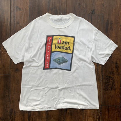 Computer PC Gaming Vintage T Shirt 90s I Am Loaded Funny IOMEGA Video N64 SNES
