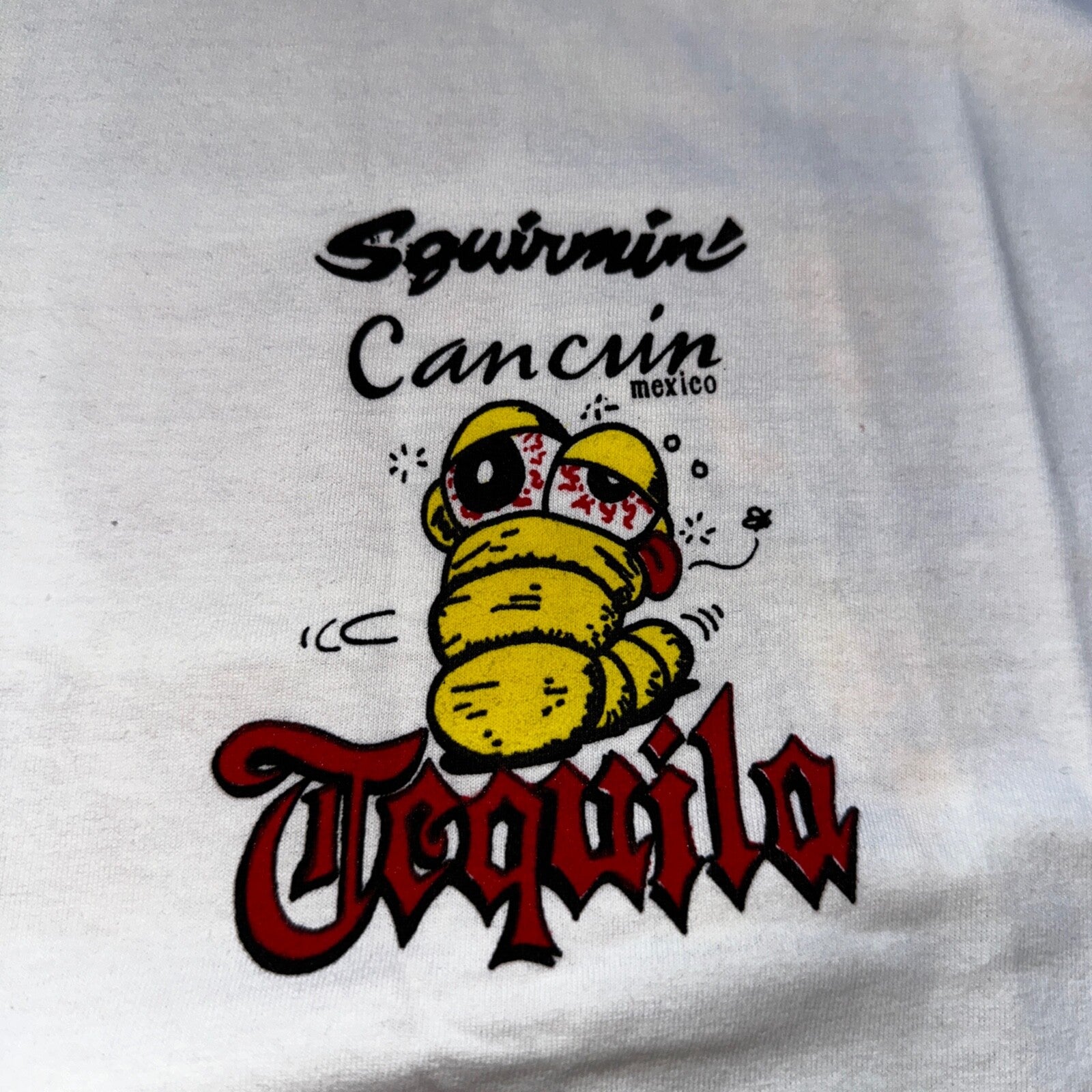Tequila Funny One Two Floor Vintage T Shirt Y2K Cancun Bar Drinking Alcohol XL