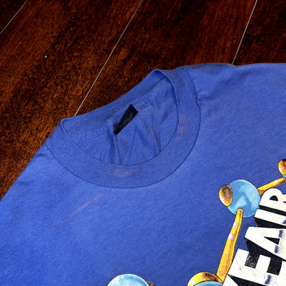 Nike Air Vintage T Shirt 80s USA Rare Air Max Atoms Bubbles Science Blue Tag