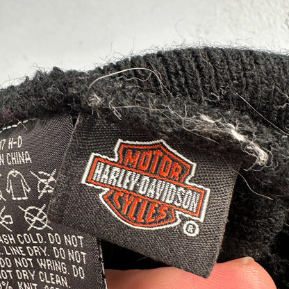 Harley Davidson Logo Knit Beanie Black Color Military Overseas Embroidery 2017