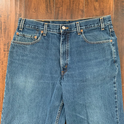 Levis 550 Vintage 90s Relaxed Fit Blue Denim Jeans Size 36X34 Act 33x32