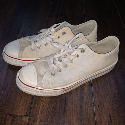 Vintage 60s 50s CONVERSE Chuck Taylor All Star Blue Label White 7 Low RARE USA