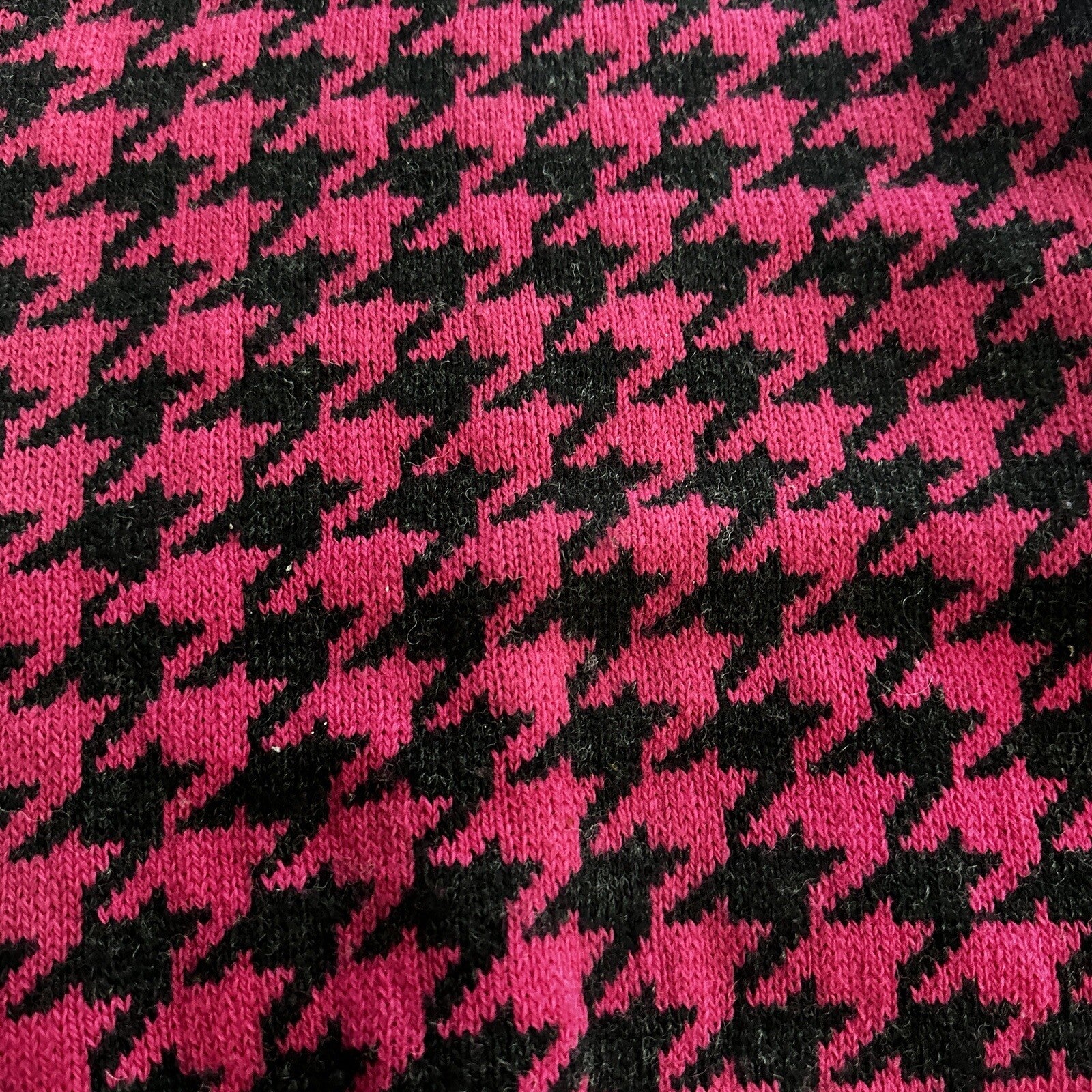 Nordstrom Vtg Brass Plum Womens Shetland Wool Aztec Knit Sweater Rockabilly 80s