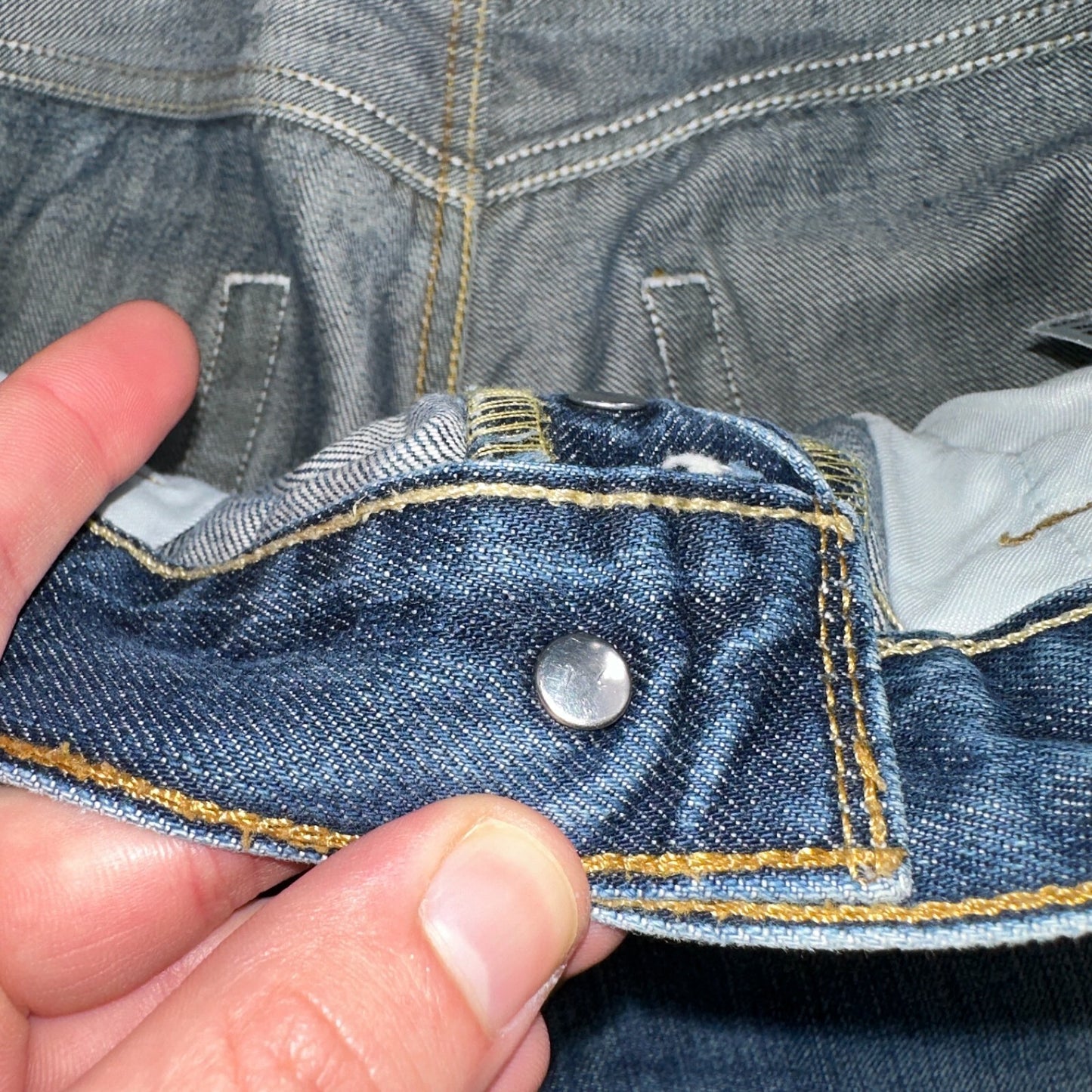 Levis 501 Vintage Y2K XX Straight Leg Jeans Blue Med Wash 34x34 Act 33x27