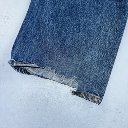 Levis 501 Vintage 90s USA XX Straight Leg Jeans Blue Med Wash 40x30 Act 38x30