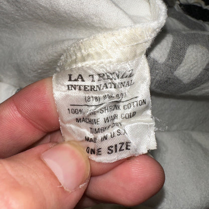 Rasta Bong Pipe Works Long Shorts White 100% Cotton One Size La Trenzz VTG 90s