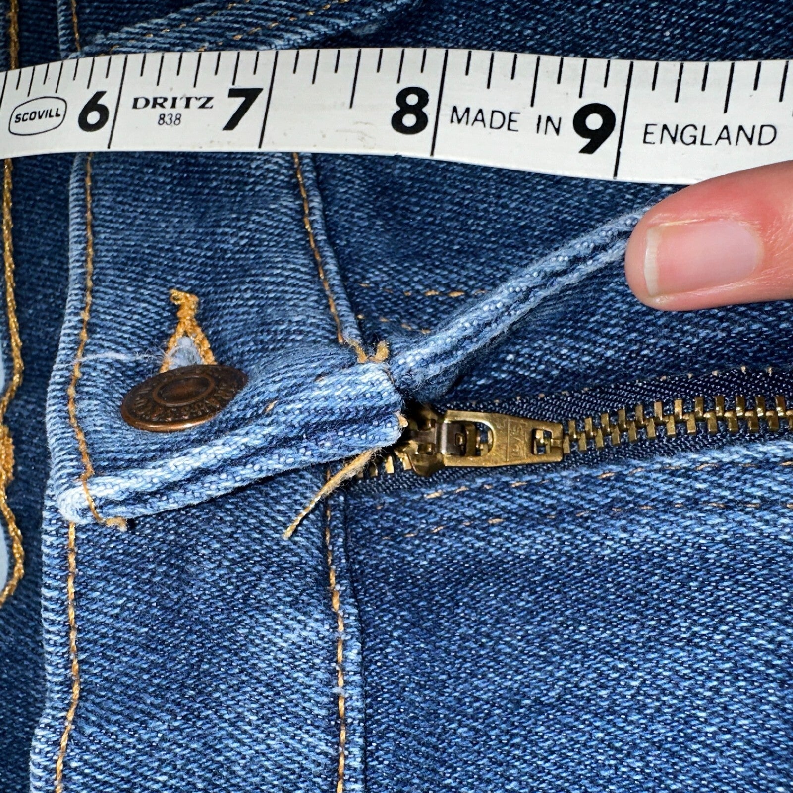 Levis 517 Vintage 90s USA Orange Tab Bootcut Flare Blue Jeans 38x31 Act 36x29