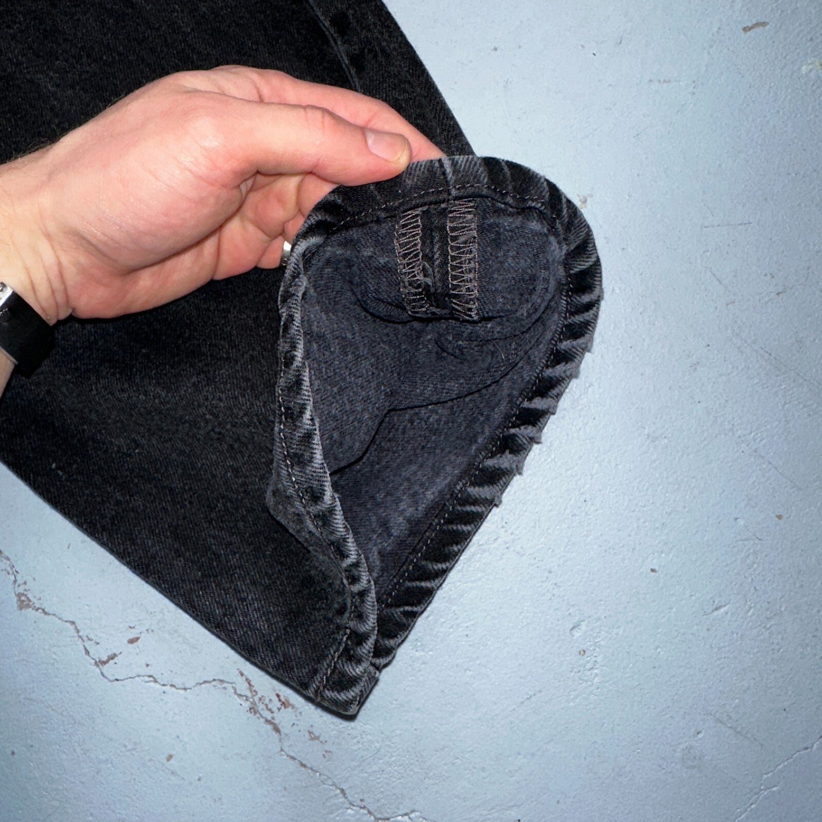 Levis 501 Vintage Y2K XX Straight Leg Jeans 90s Black Med Wash 36x34 Act 31x32