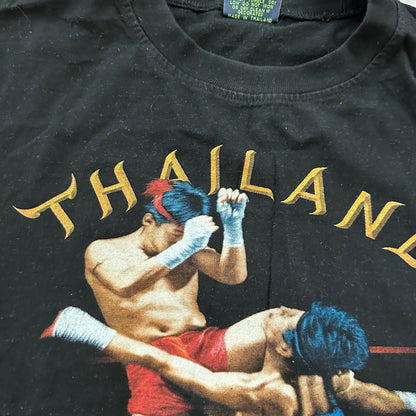 Muay Thai Thailand Boxing Box Vintage T Shirt Y2K Rap Tee Graphic Grunge Nirvana