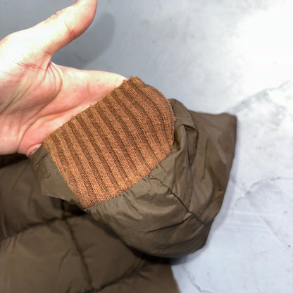 Vintage Tempco Goose Down Insulated Puffer Jacket Brown Size 14 USA 1970s 70s