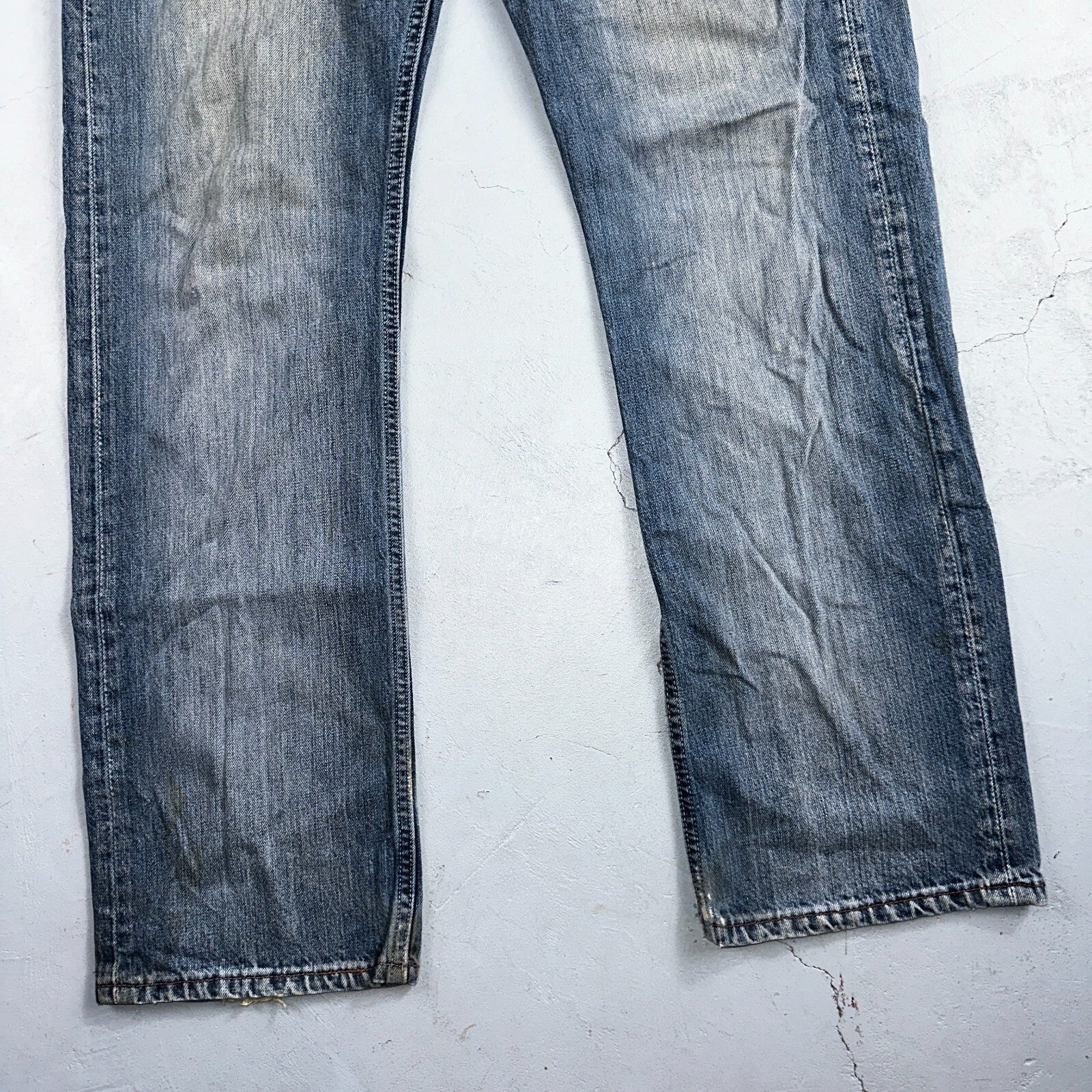 Levis 501 Vintage Y2K XX Straight Leg Jeans Blue Med Wash 33x32 Act 33x30