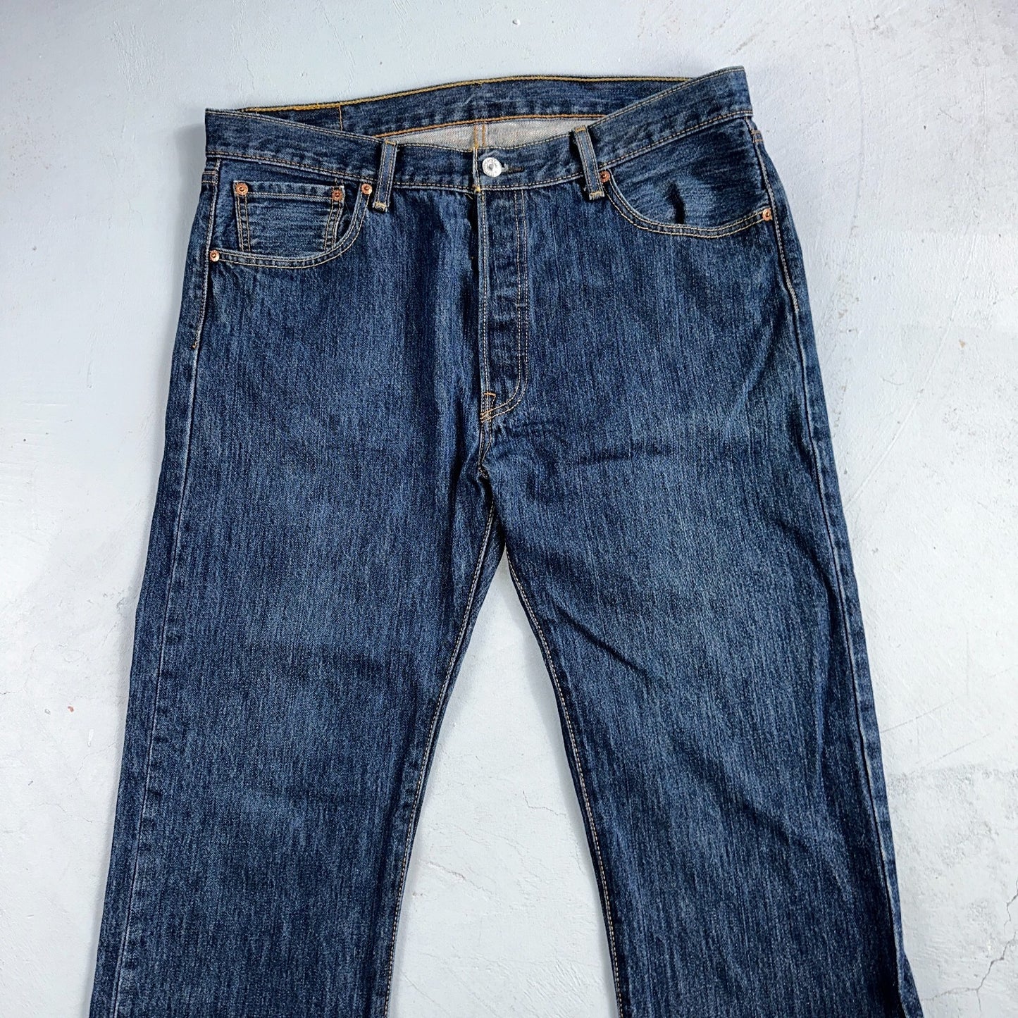 Levis 501 Vintage Y2K Egypt Straight Leg Jeans 36x32 Med Wash Act 36x30