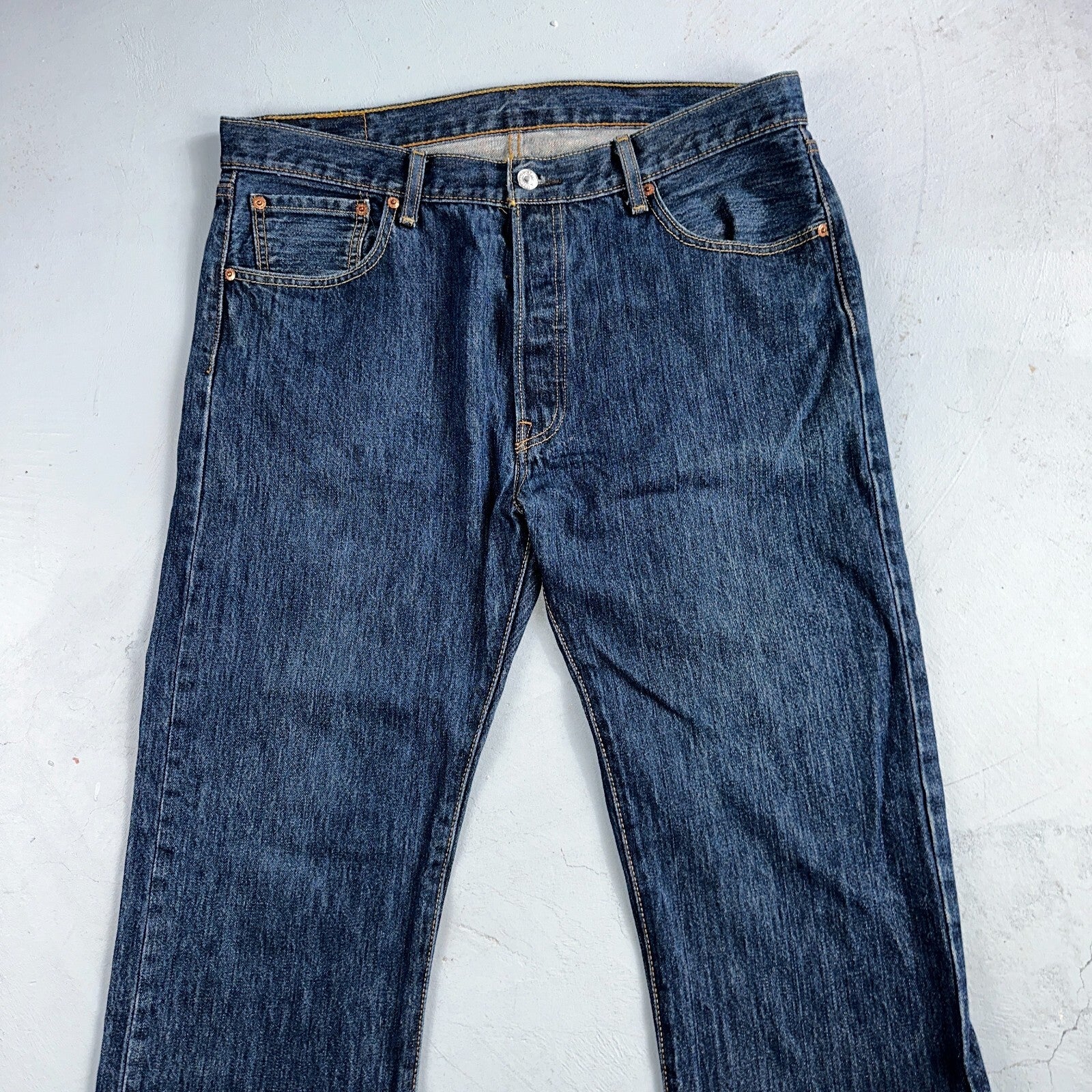 Levis 501 Vintage Y2K Egypt Straight Leg Jeans 36x32 Med Wash Act 36x30
