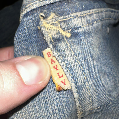 Bally True VTG 40s 50s Redline Selvedge Denim Jeans 1950s Levi’s Big E 27x30