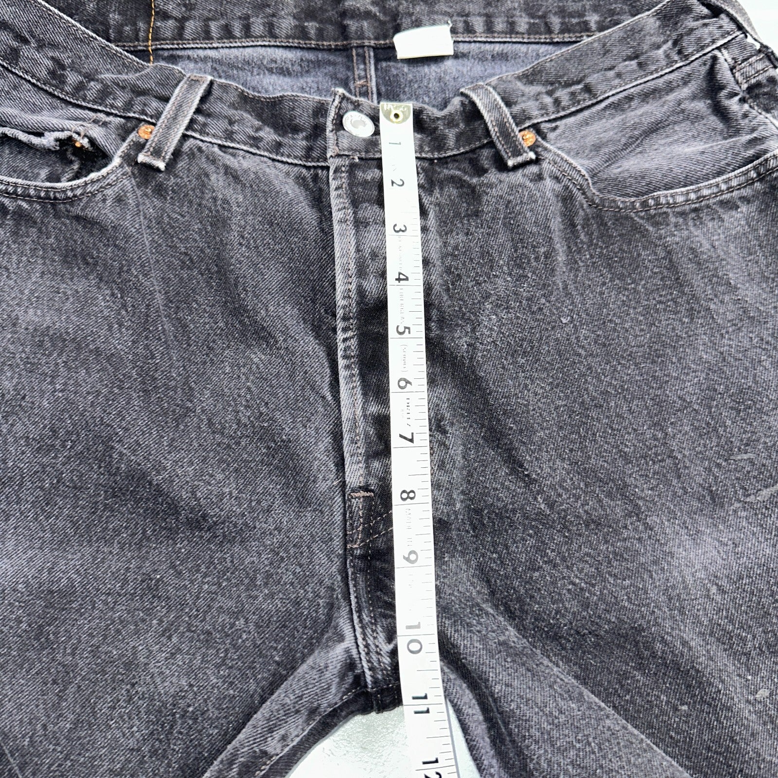 Levis 501 Vintage Y2K XX Straight Leg Jeans 90s Black Med Wash 36x34 Act 31x32