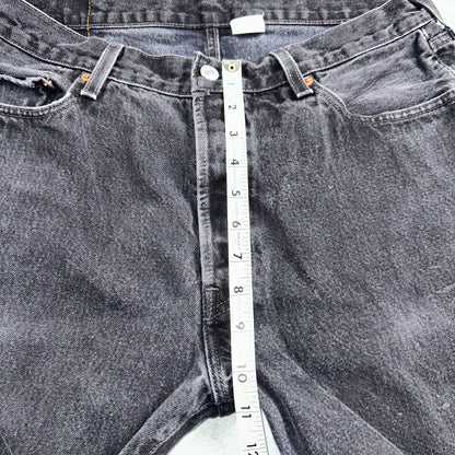 Levis 501 Vintage Y2K XX Straight Leg Jeans 90s Black Med Wash 36x34 Act 31x32