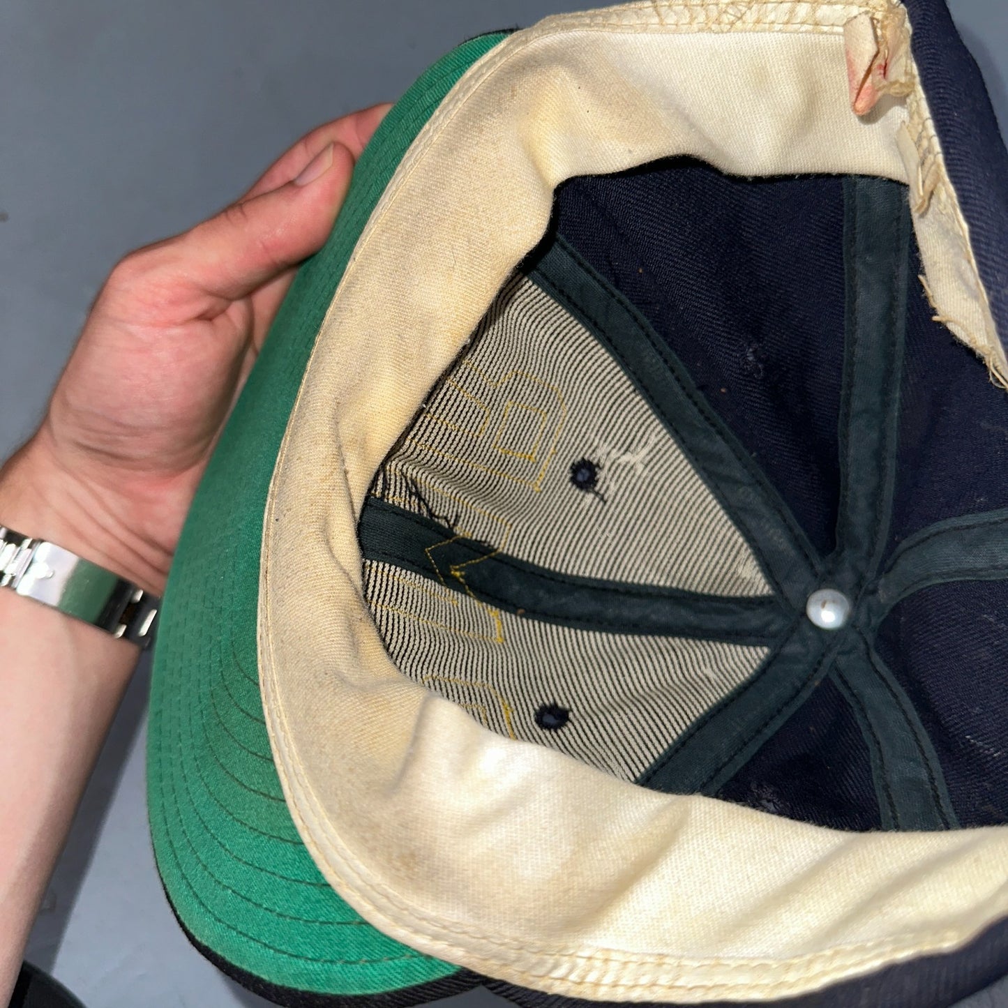 Vintage PMR Snapback Hat Wilson 60s Wool Felt Letters Rare Old School Baseball