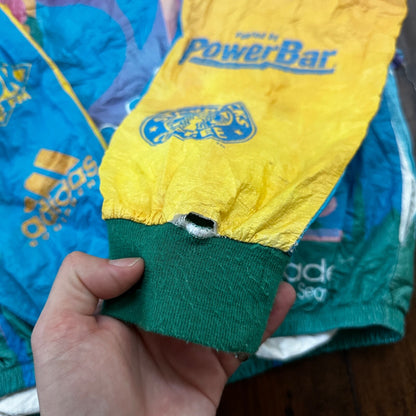 VTG 1994 STP Tyvek Jacket L AOP Cycling Race Seattle Portland Bicycle Track 90s