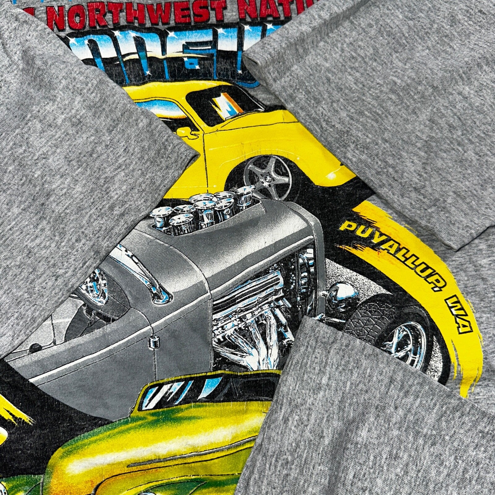 Budweiser Beer Cars VTG T Shirt Muscle Good Guys Racing FOTL PNW Portland Oregon