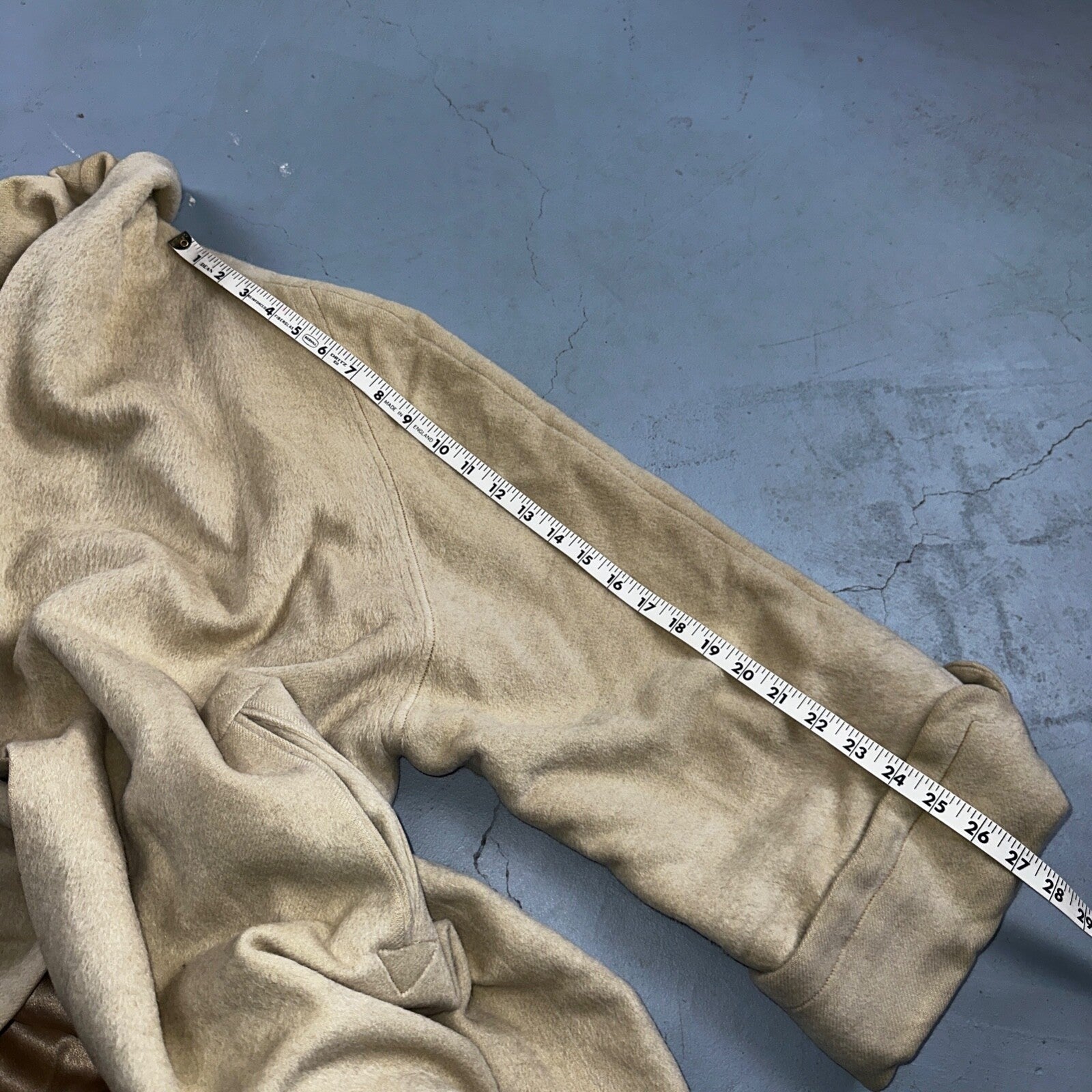 VTG 60s Forstman Beige Penny Lane Pure Wool Harol Crest California Rockabilly