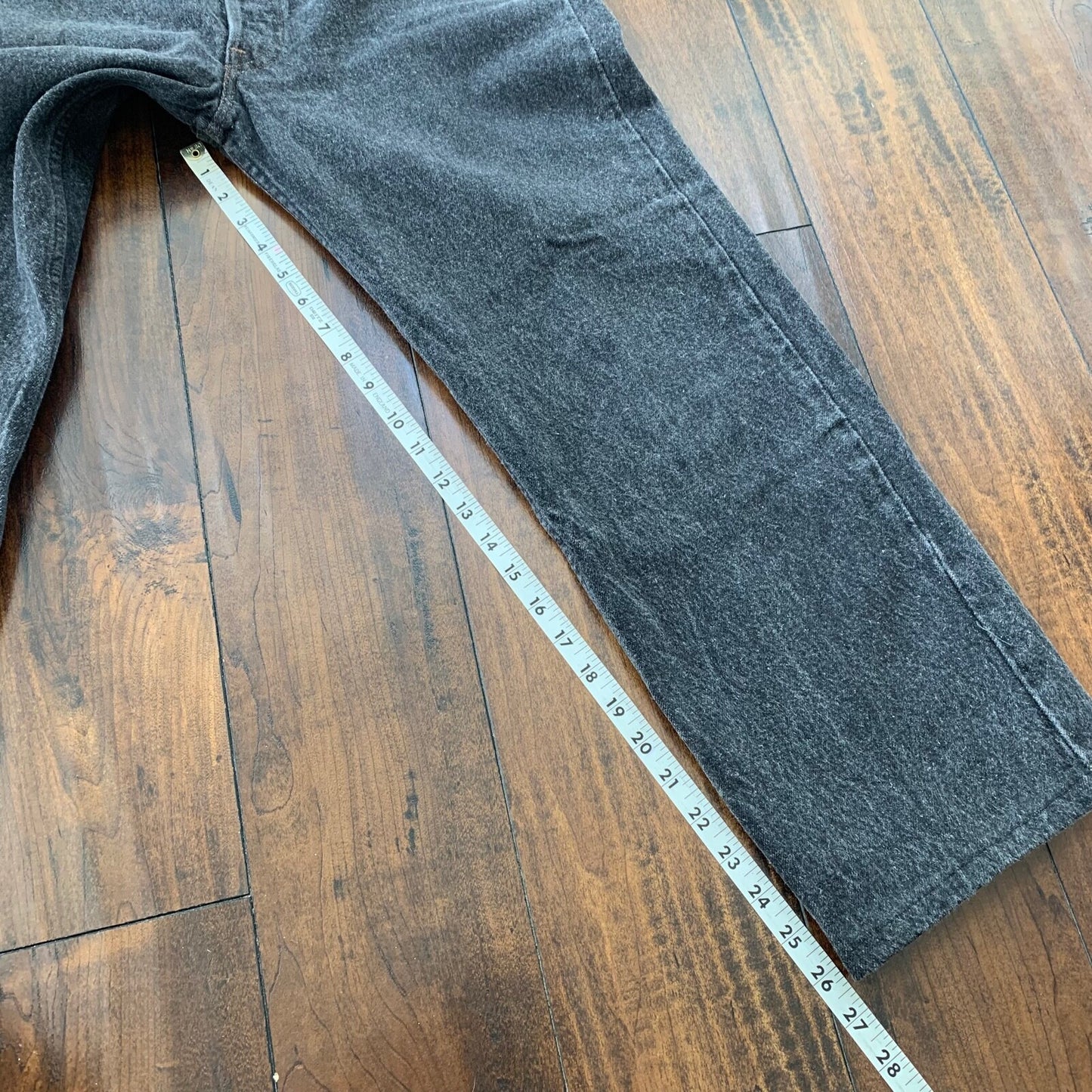 Levis 501 Vintage 90s Straight Leg XX USA Jeans 36x30 Black Wash Act 32x26