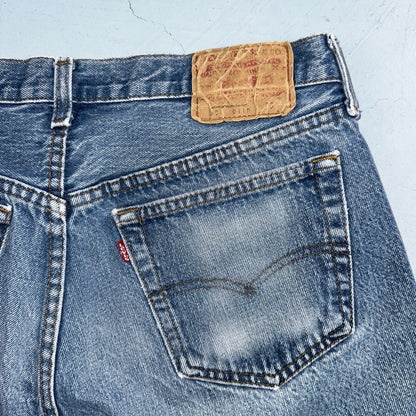 Levis 501 Vintage 80s USA XX Straight Leg Jeans Blue Light Wash Act 31x32