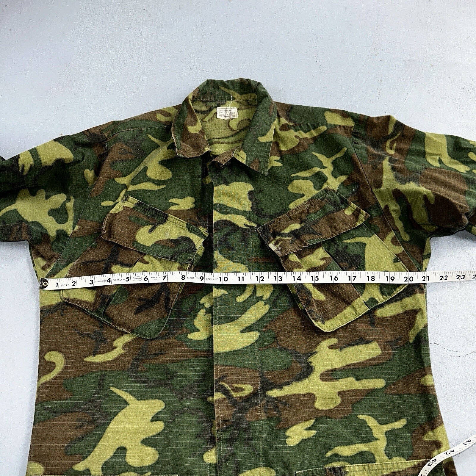 USMC 1968 Military Camouflage Wind Resistant Poplin Coat Camo Jacket Alpha 60s