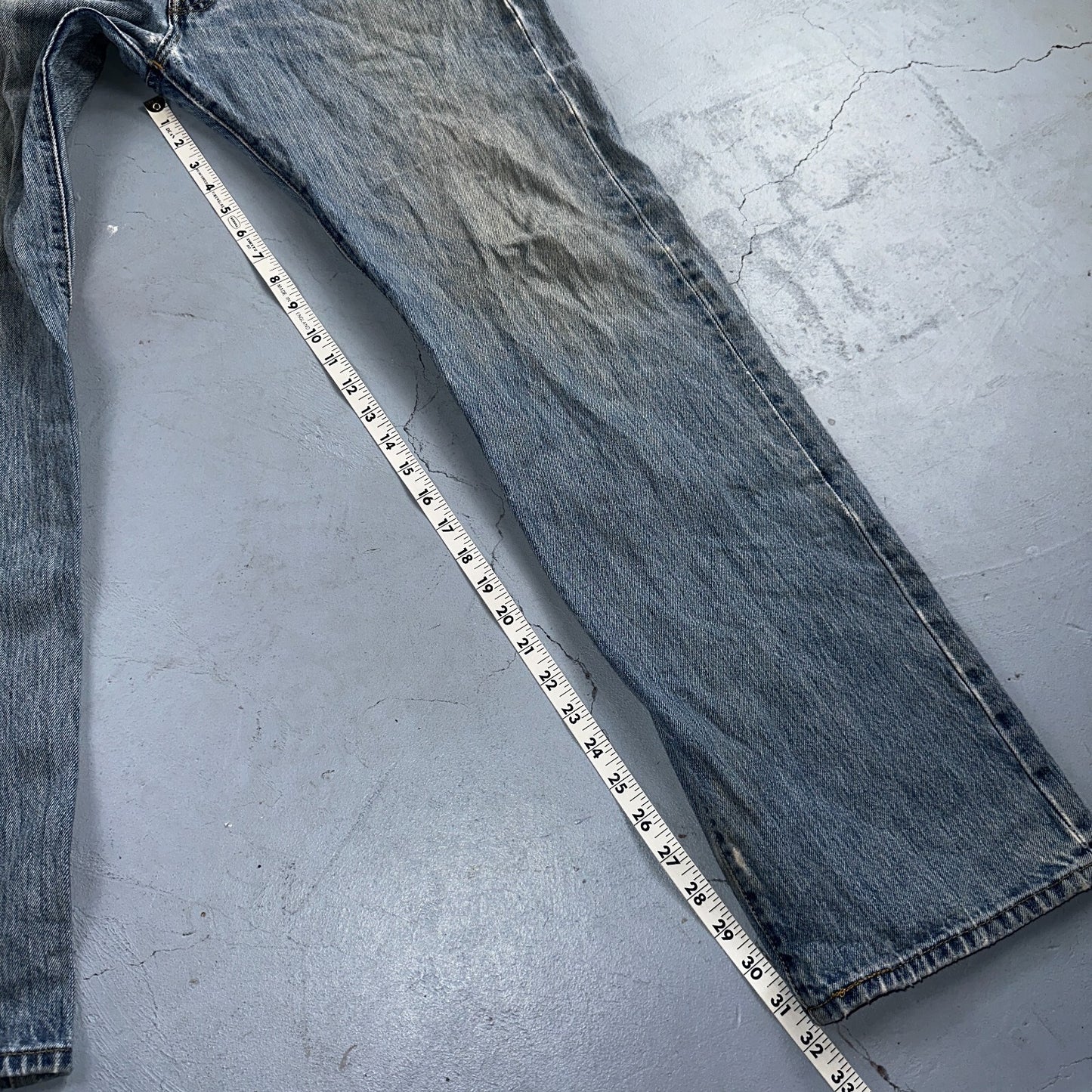 Levis 501 Vintage Y2K XX Straight Leg Jeans Blue Light Wash 36x34 Act 35x31