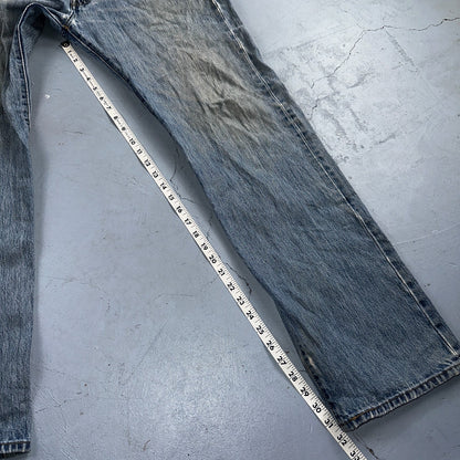Levis 501 Vintage Y2K XX Straight Leg Jeans Blue Light Wash 36x34 Act 35x31