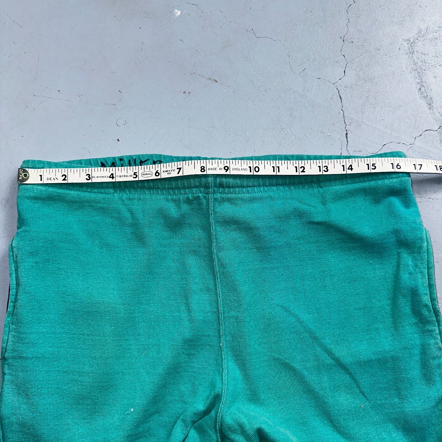 Vintage 90s Lands End Fleece Sweatpants Adult M Green Made In USA Champion