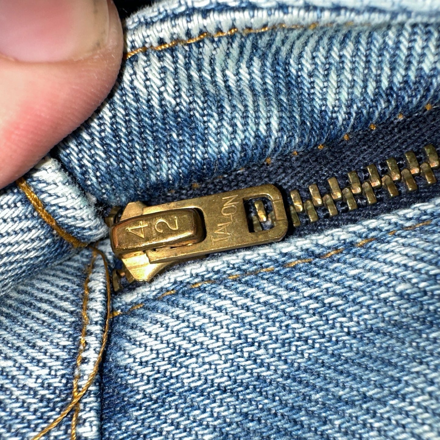 Levis 517 Vintage 80s USA Orange Tab Bootcut Flare Blue Jeans Talon Act 38x28