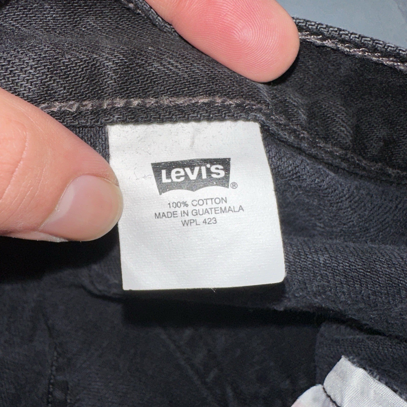 Levis 501 Vintage 90s Y2K XX Straight Leg Jeans Black Dark Wash 34x30 Act 32x25