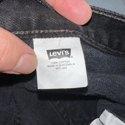 Levis 501 Vintage 90s Y2K XX Straight Leg Jeans Black Dark Wash 34x30 Act 32x25