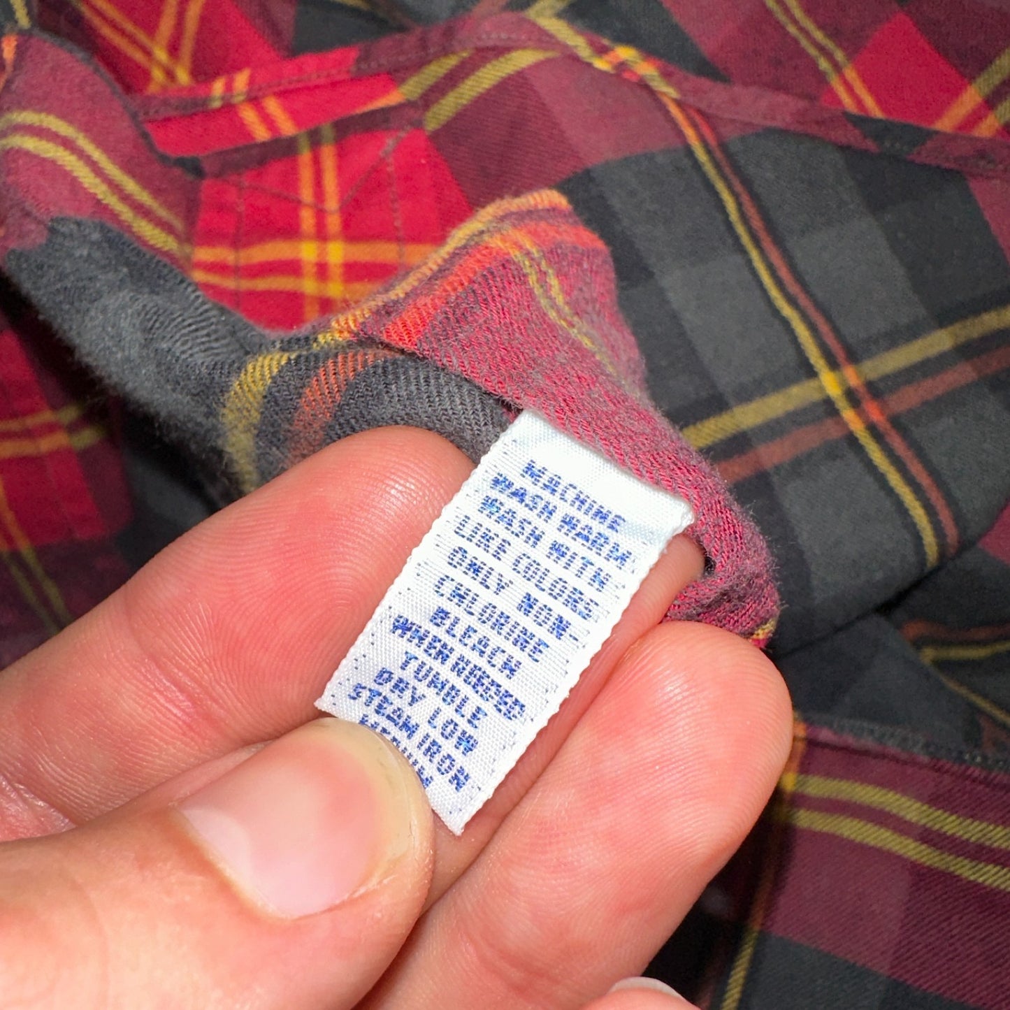 Polo Ralph Lauren Mens Long Sleeve Button Down Shirt Size L Plaid Green Red