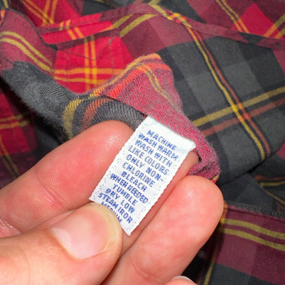 Polo Ralph Lauren Mens Long Sleeve Button Down Shirt Size L Plaid Green Red