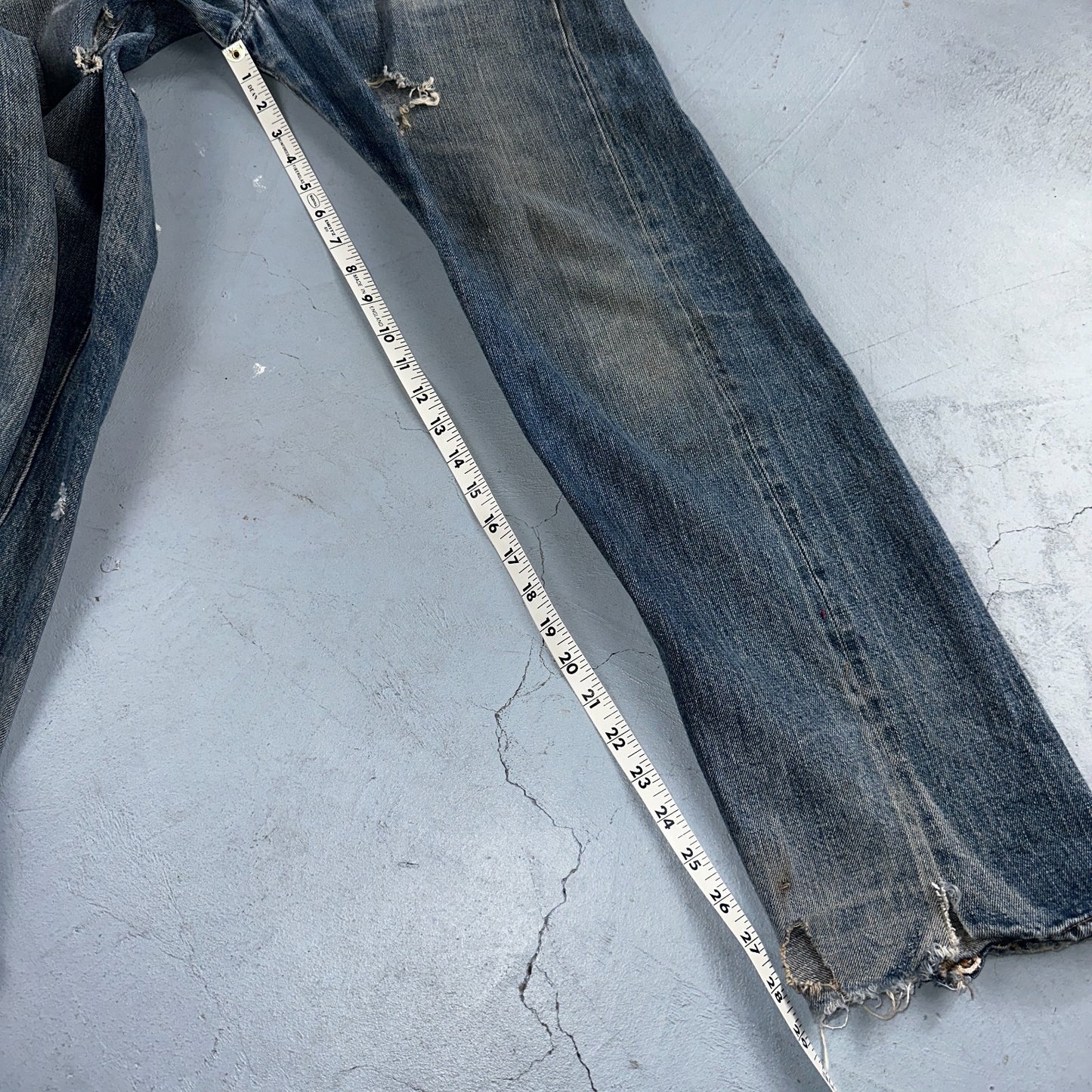 Levis 501 Vintage 70s SS Redline Selvedge USA XX Jeans Med Wash 32x34 Act 30x29