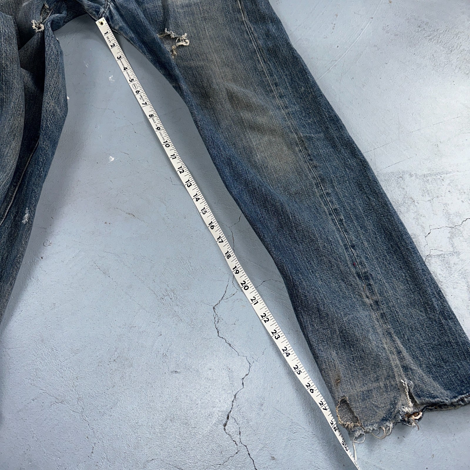 Levis 501 Vintage 70s SS Redline Selvedge USA XX Jeans Med Wash 32x34 Act 30x29