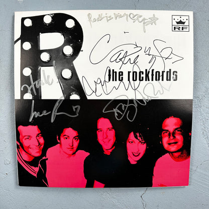 The Rockfords Band Signed Autograph Poster Board Rare Seattle Washington Rock