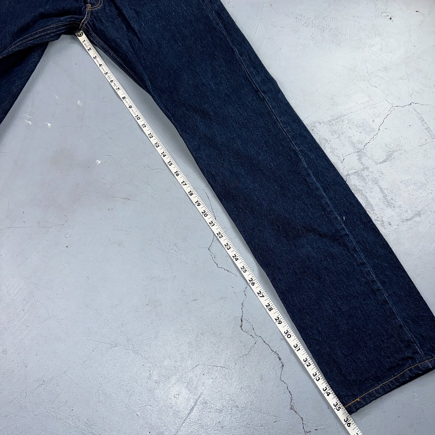 Levis 501 Vintage Y2K 90s XX Straight Leg Jeans Blue Dark Wash 36x40 Act 34x35