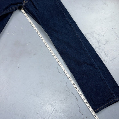 Levis 501 Vintage Y2K 90s XX Straight Leg Jeans Blue Dark Wash 36x40 Act 34x35