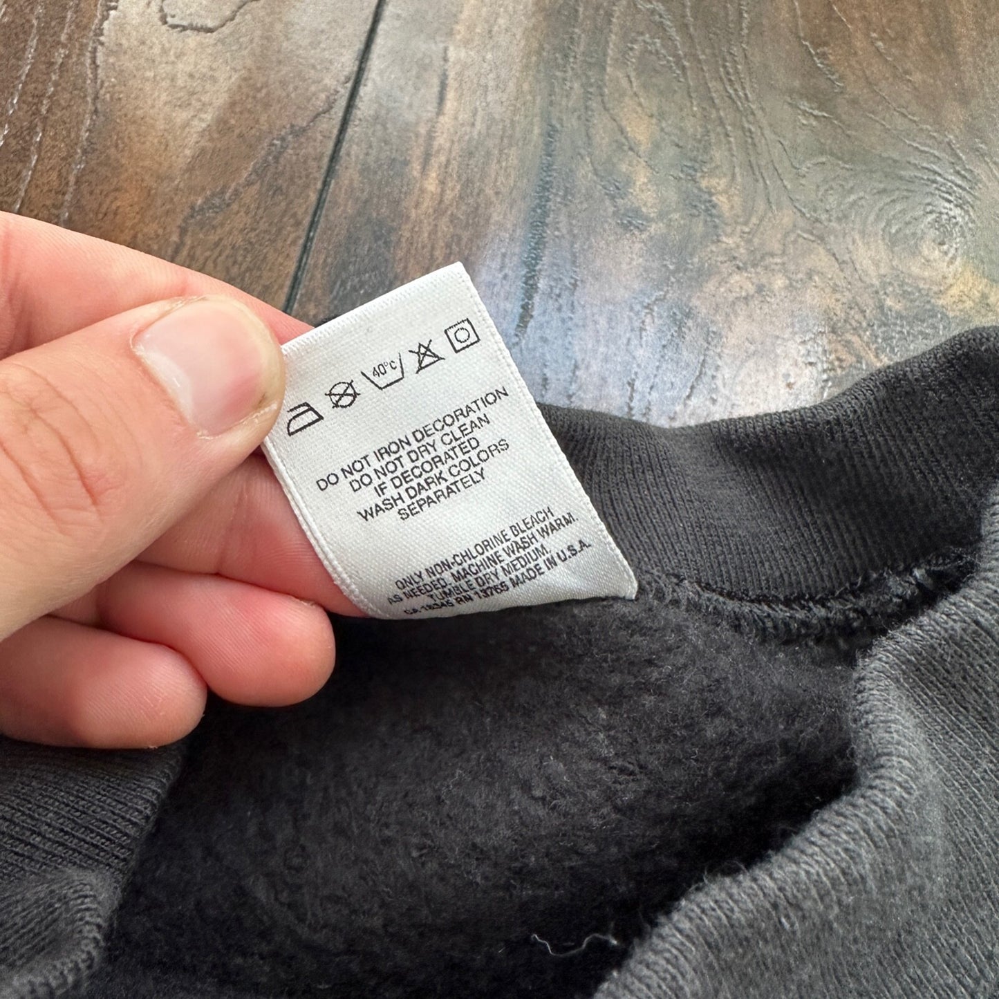 Black Vintage Sweatshirt Crewneck FOTL Rap Rainbow Print Music Joseph 90s XL