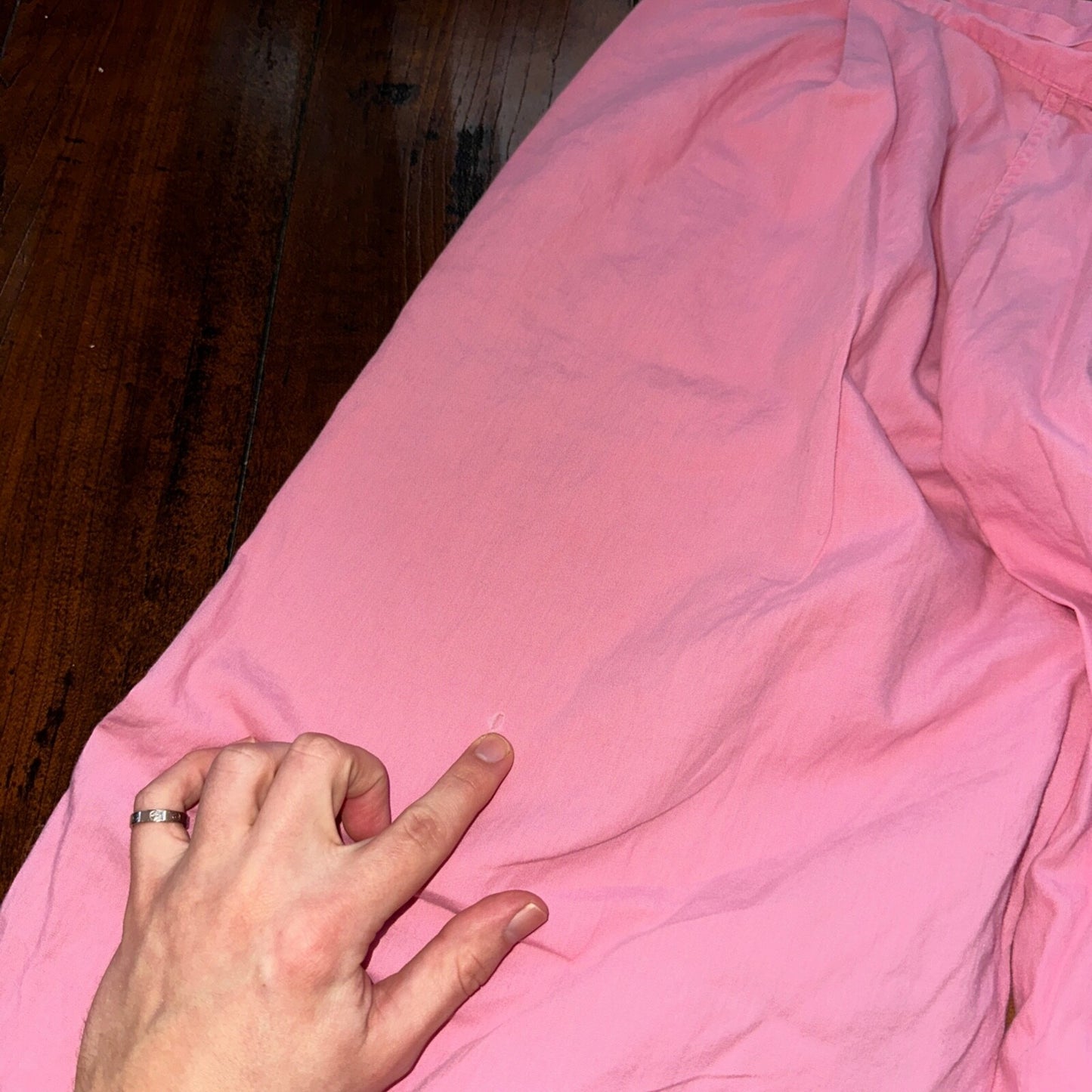 Vintage 50s 60s Tommies Sanforized Sleepwear Pajamas Pair Pants Top Cotton Pink