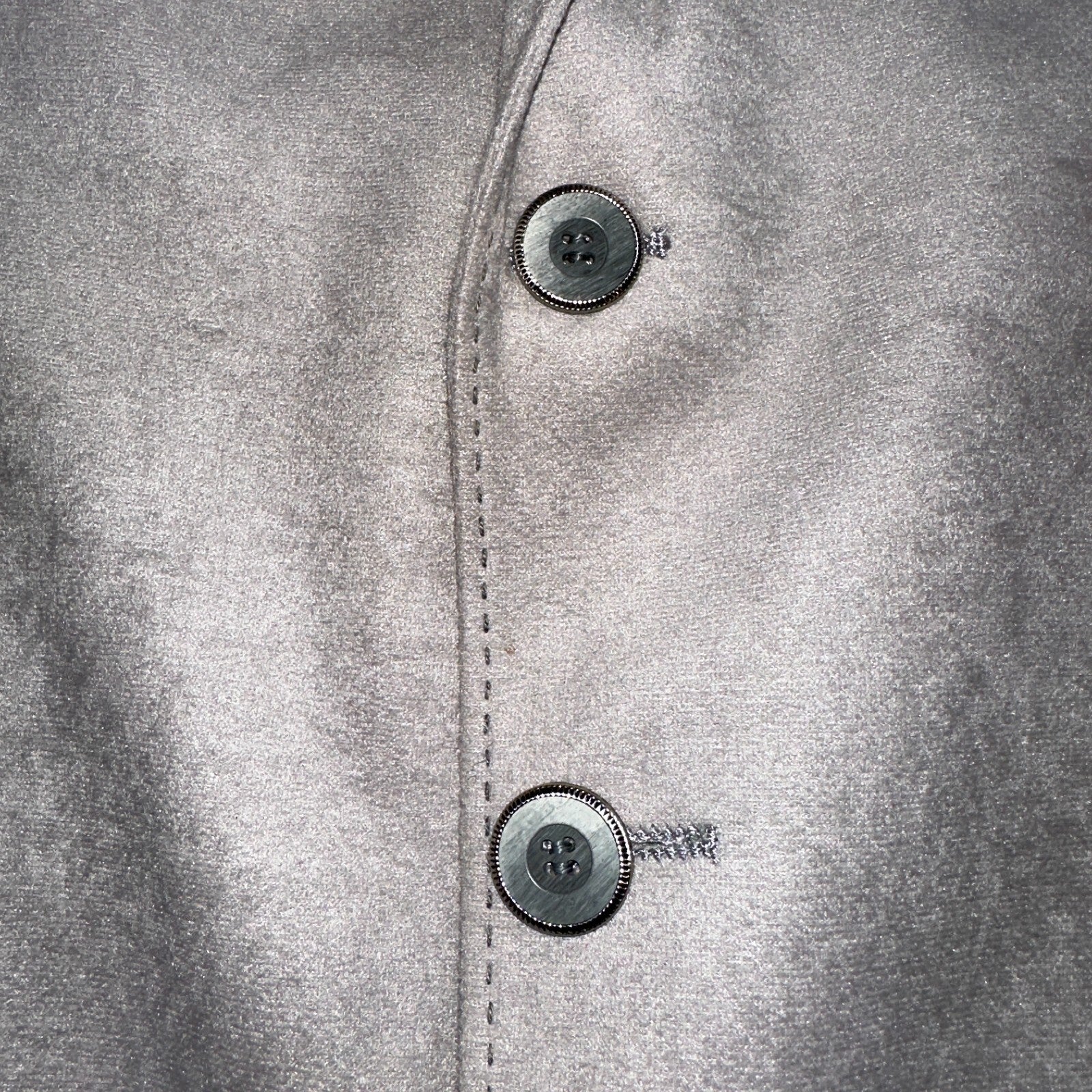 VTG Mens Suit 38 Jacket Sport Coat Rockabilly 60s 70s Suede Gray Disco The Knack