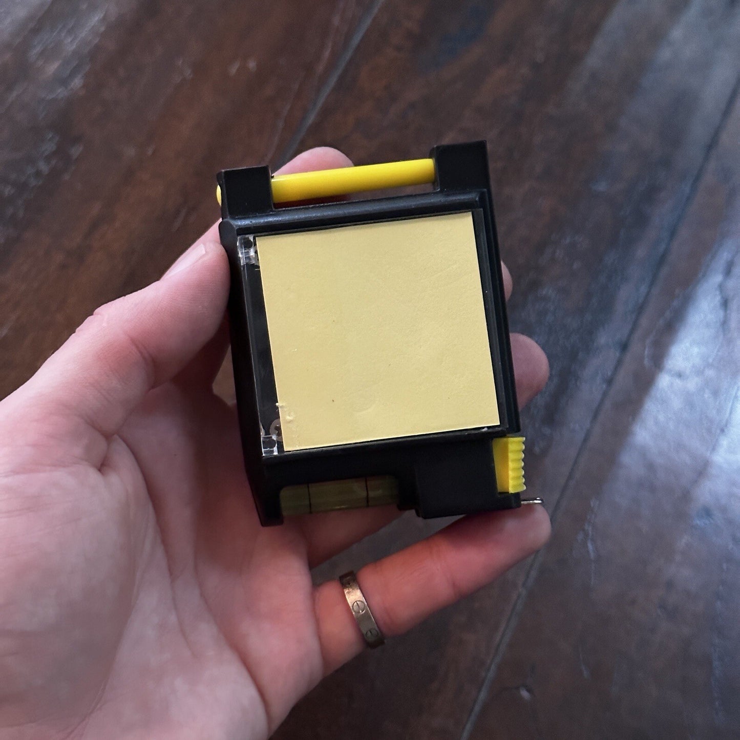 Tape Measure With A Level And Small Pad Paper Vintage CM Old School Cute Spirit