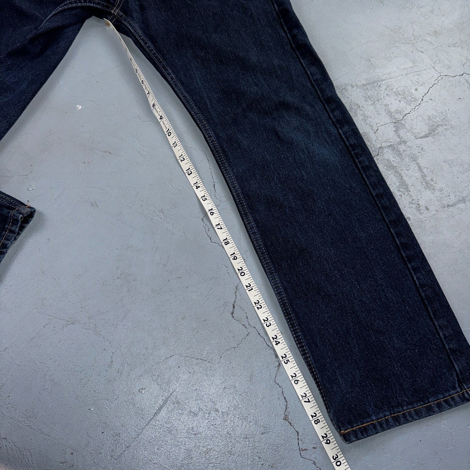 Levis 505 Vintage Y2K Straight Leg XX 2000s Jeans 34x30 Dark Wash Denim