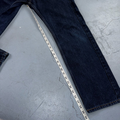 Levis 505 Vintage Y2K Straight Leg XX 2000s Jeans 34x30 Dark Wash Denim