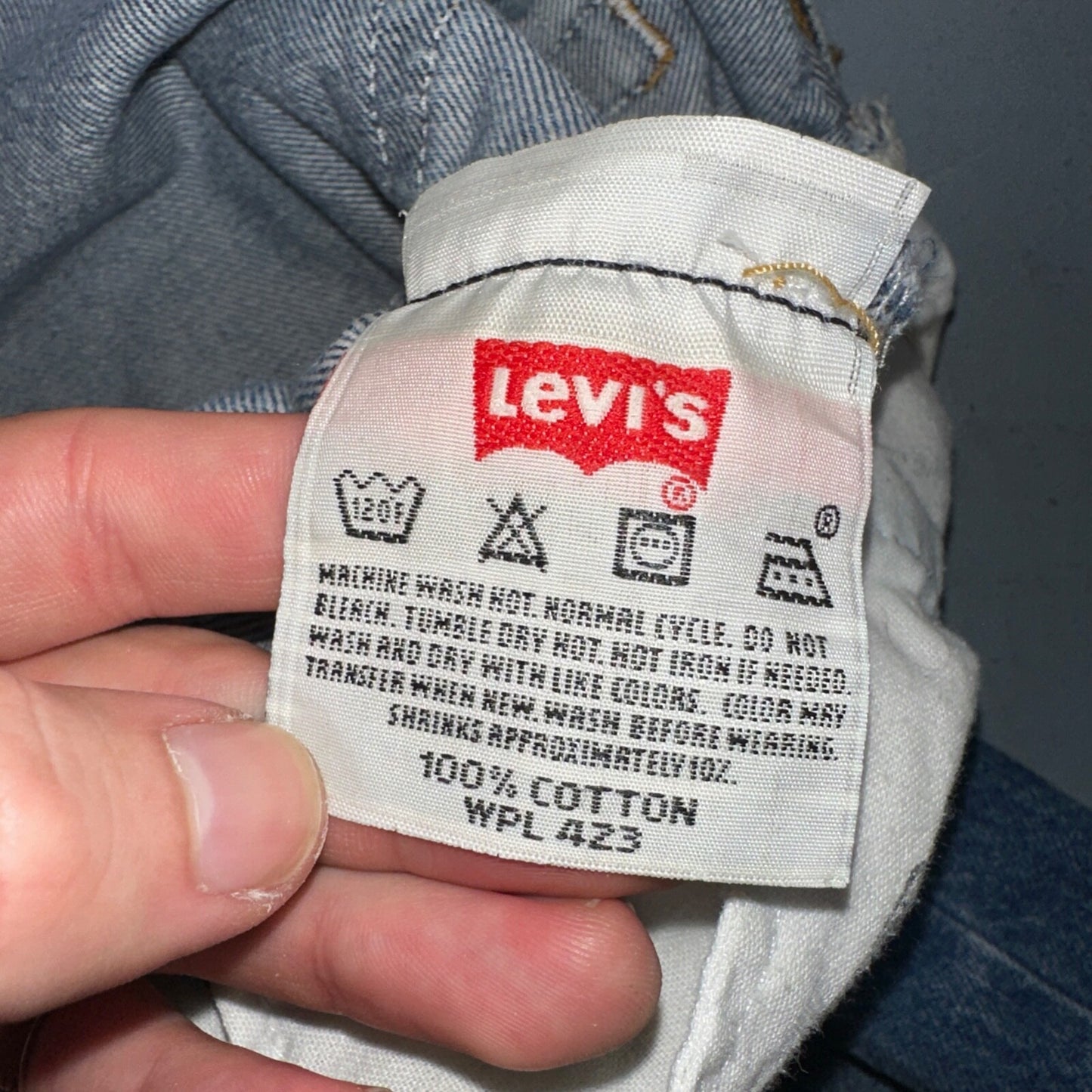 Levis 501 Vintage Y2K XX Straight Leg Jeans Blue Med Wash 42x32 Act 38x28